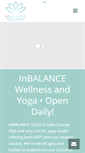 Mobile Screenshot of inbalancewellnesscenter.com