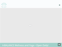 Tablet Screenshot of inbalancewellnesscenter.com